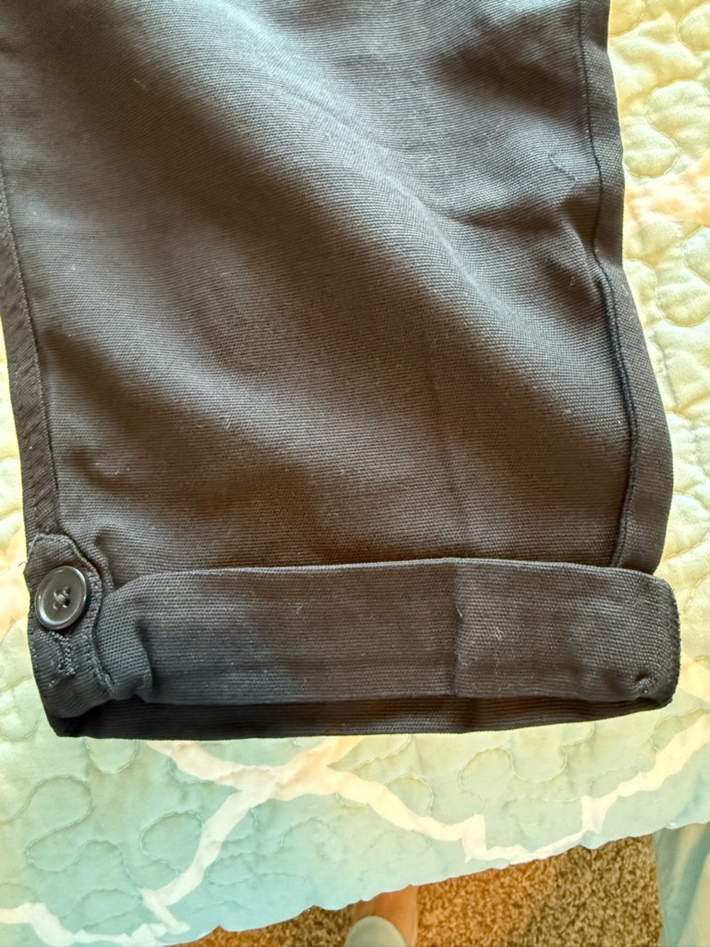 Maurices Weekender Pants 14W Black Pull On Capri Elastic Waist Lyocell Blend - Picture 8 of 9